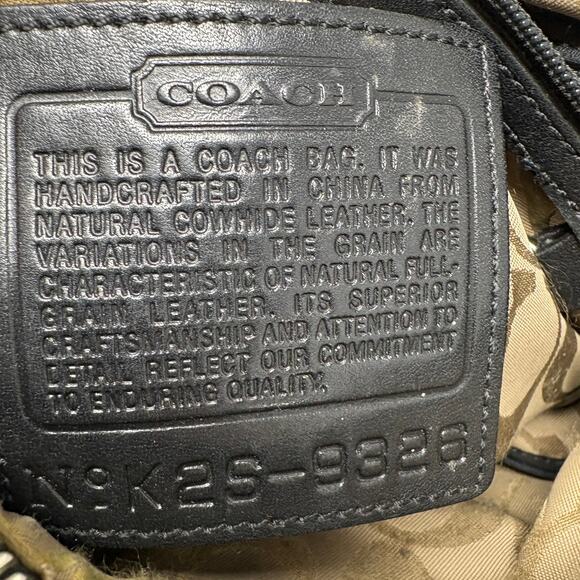 Vintage Coach Legacy Slim Duffel Smooth Leather Bag Purse 9326 Black DIY Zipper - Picture 8 of 11